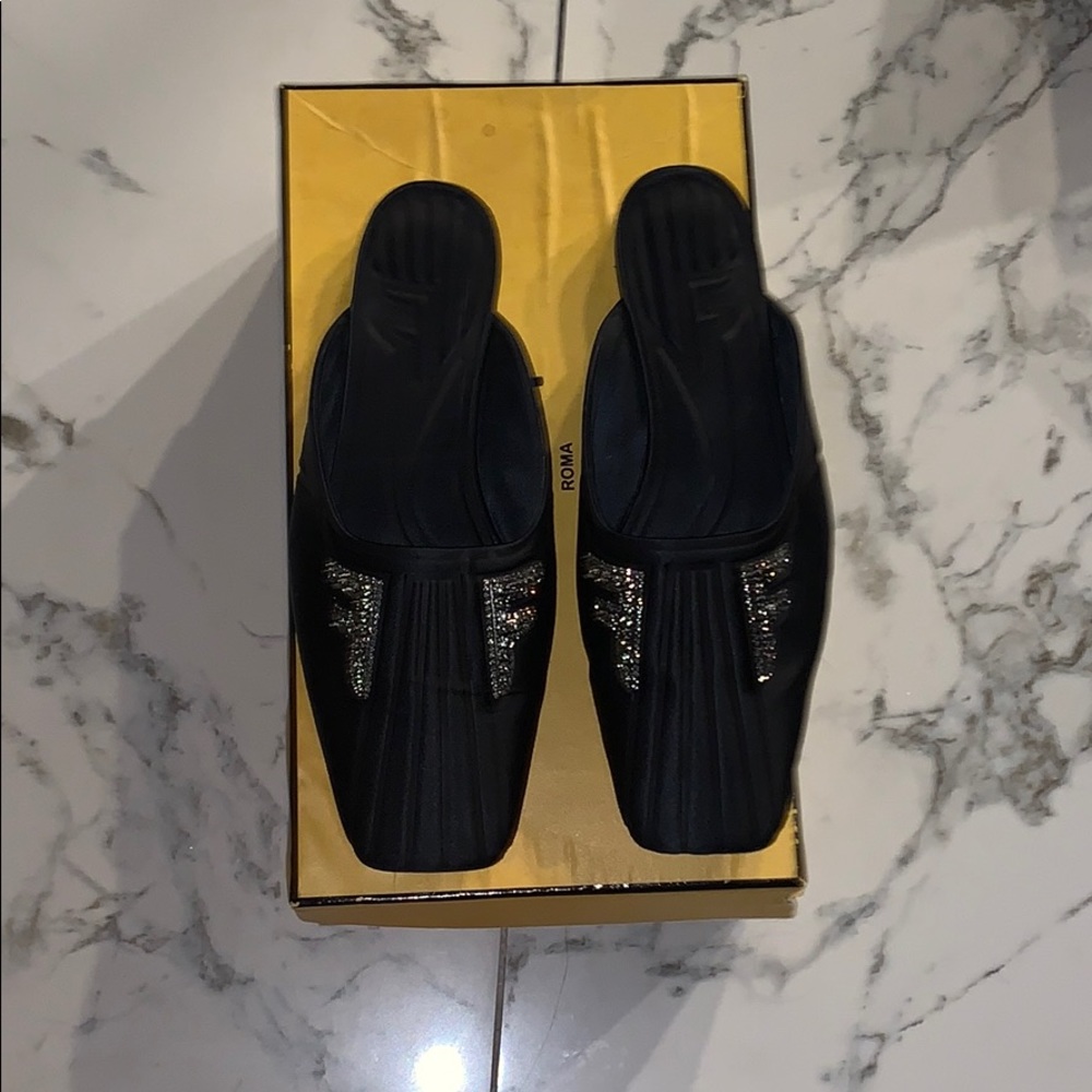 Fendi embellished mules